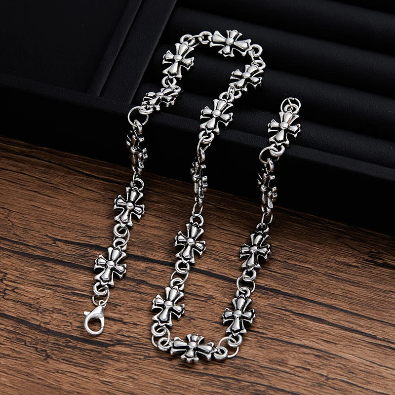 Gothic Cross Chain Necklace